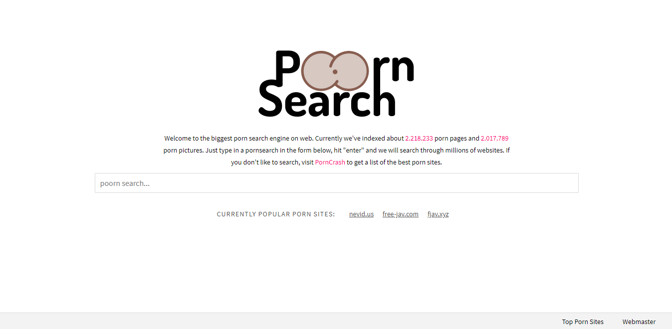 Screenshot poornsearch.com.