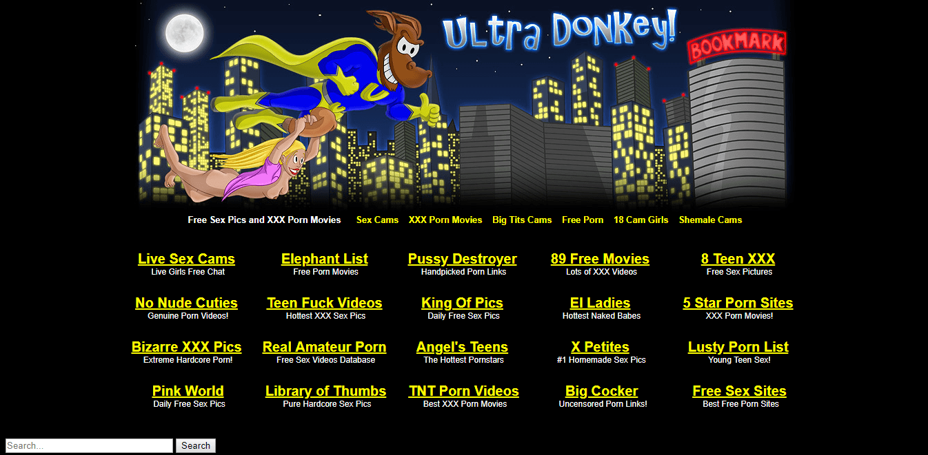 Screenshot ultradonkey.com â€“ Exxxtra